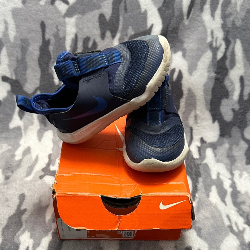 Nike Flex Runner Kids Navy Blue Sneakers